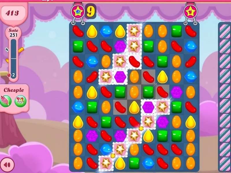 Dream Candy India gameplay screenshot showing colorful candy pieces